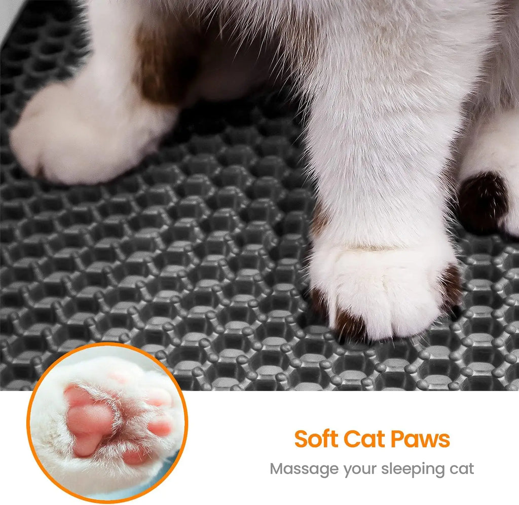 Polymères de litière coordonnants pour animaux de compagnie, filtre à double couche, degré d'usure, étanche, fournitures de nettoyage pour chat