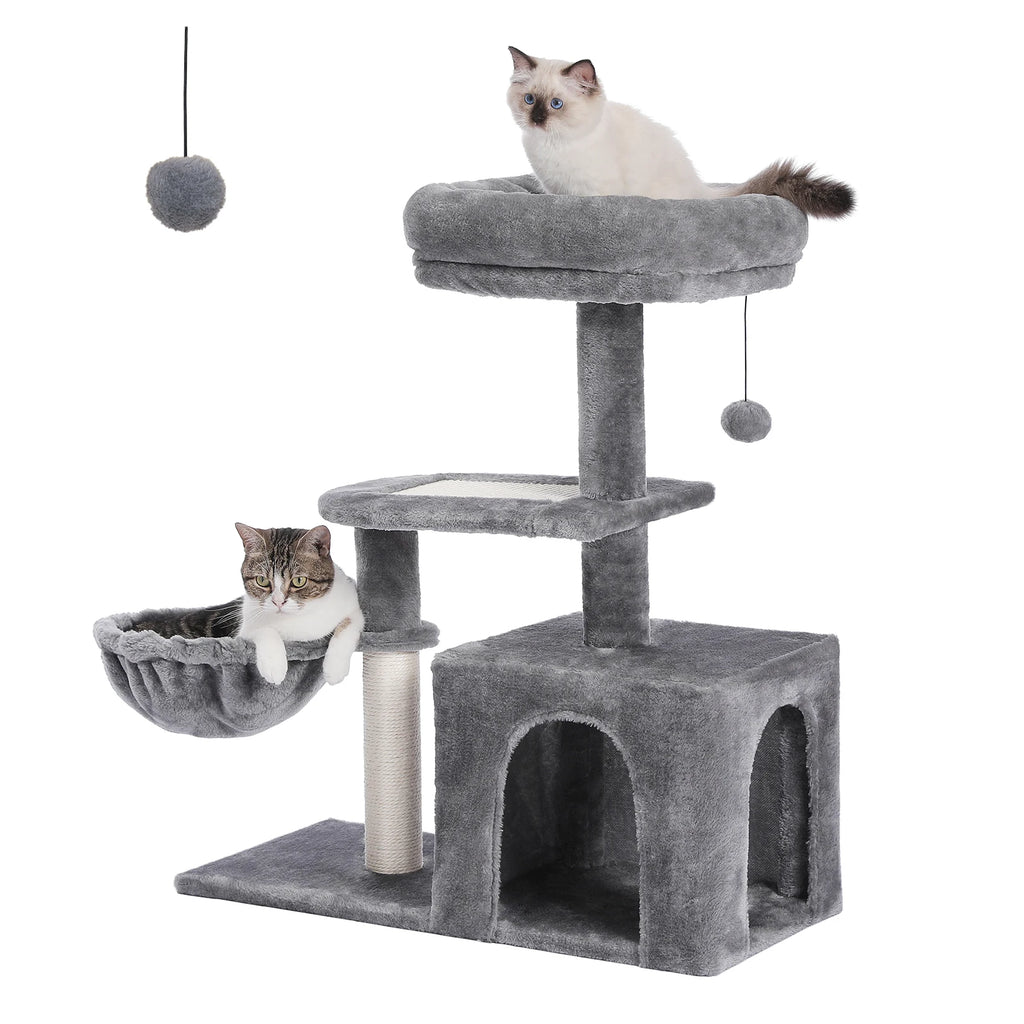 Arbre à chat PAWZ Road pour intérieur | Hamac, niche et griffoirs en sisal
