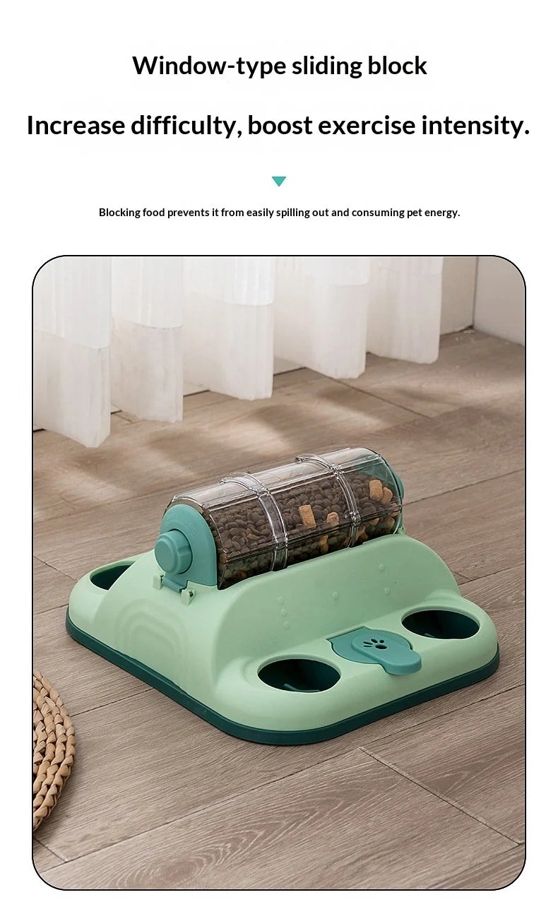 Distributeur de nourriture interactif multi-puzzles pour chats et chiens, jouet anti-glouton pour la stimulation mentale et le soulagement de l'ennui