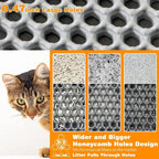 Tapis de litière pour chat de grande taille, imperméable, toilettes pour animaux de compagnie, tapis de piégeage de litière pour chat, antidérapant, Double couche, bac à litière pour chat, produit pour animaux de compa