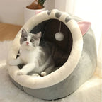 Mignonne et douce maison pour chat, super lit pour chat, confortable pour un sommeil profond, tente pour animaux de compagnie, nid douillet, petit tapis pour chien, sac