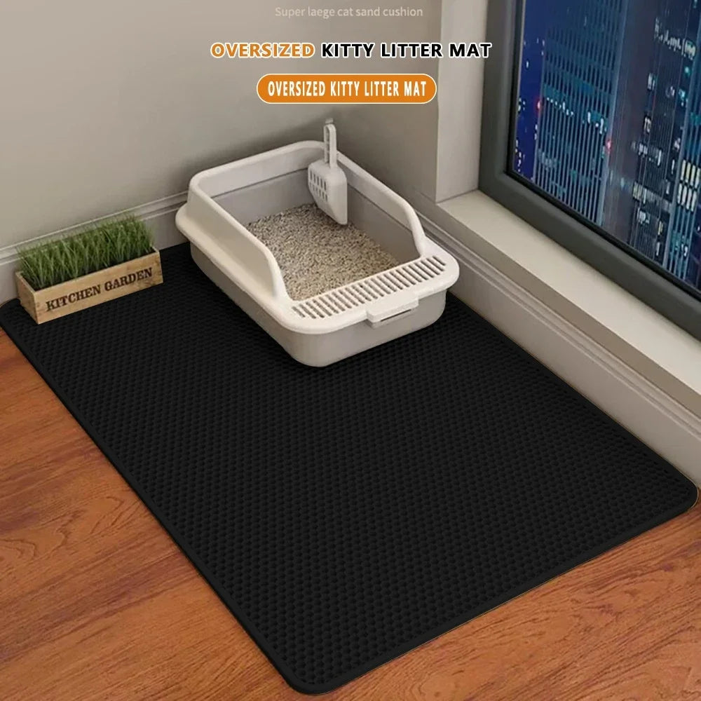 Tapis de litière CleanPaws™ | Double couche EVA, imperméable et lavable