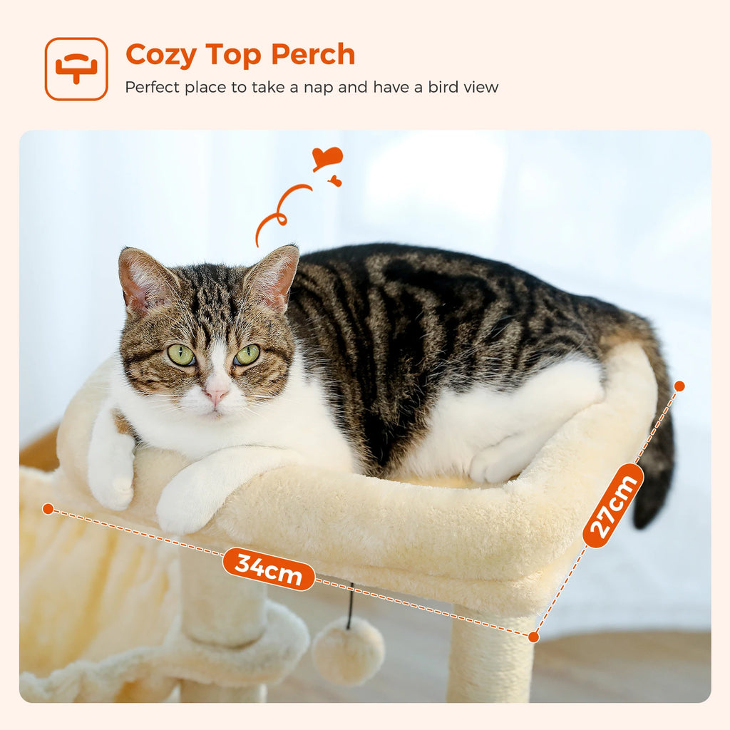 Arbre à chat PAWZ Road pour intérieur | Hamac, niche et griffoirs en sisal