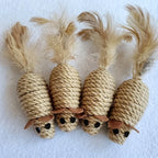 Jouet pour chat en sisal A1, fausse souris, résistant aux morsures, jouet interactif pour chat, simulation de souris, jouet en peluche pour chaton, jouet pour chaton à faire joueuseselement