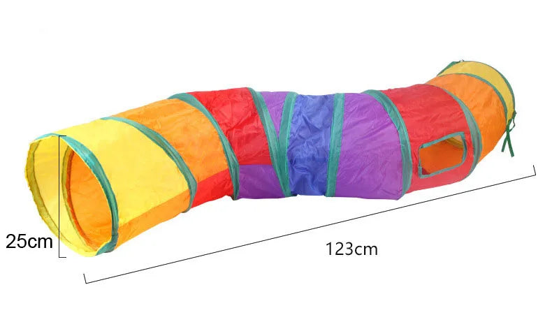 Jouet tunnel pliable pour animal de compagnie, tube de tunnel de jeu ennuyé pour chiot, chaton et lapin, jouet coule et amusant, entraînement pour chat et chaton
