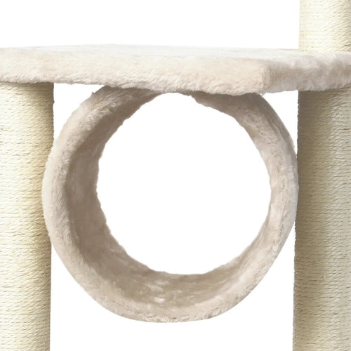 Cat Tree Tower with Scratcher, Nest and Toy Mouse
