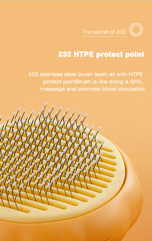 Self-Cleaning Pet Grooming Brush for Cats and Dogs