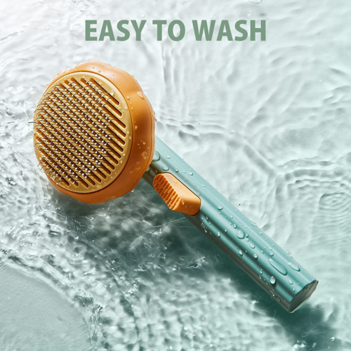 Self-Cleaning Pet Grooming Brush for Cats and Dogs